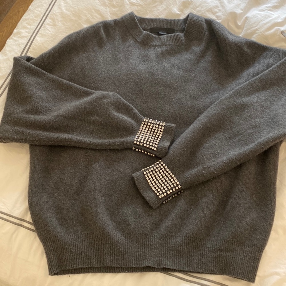 Alexander Wang embellished cuffs jumper sz small